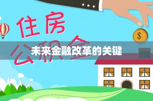 金融未来金融改革的关键